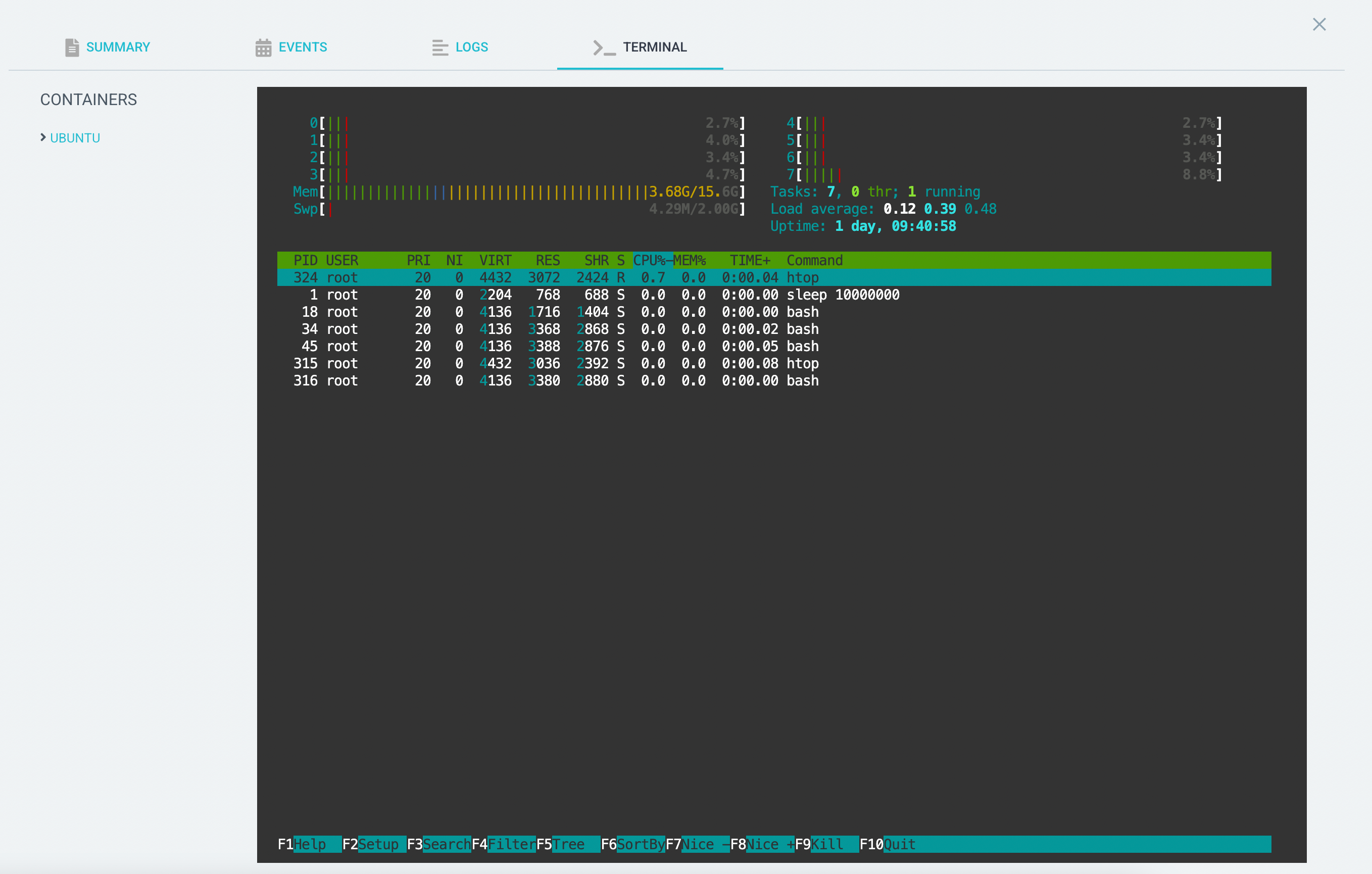 Argo CD Terminal