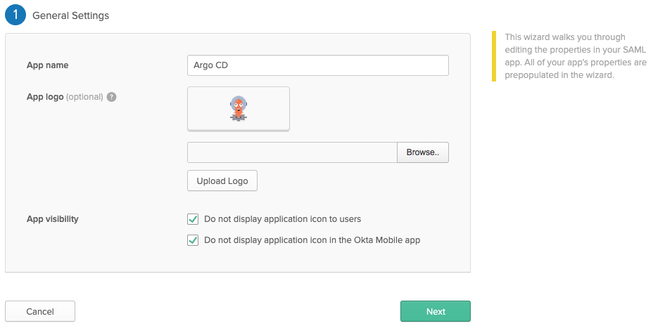 Okta SAML App 1